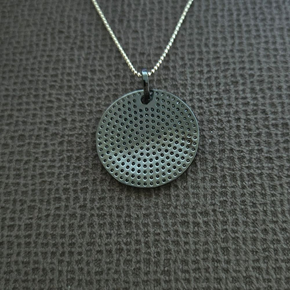 Mary Louise Designs Pave Disc💿 Pendant Necklace - Picture 12 of 15